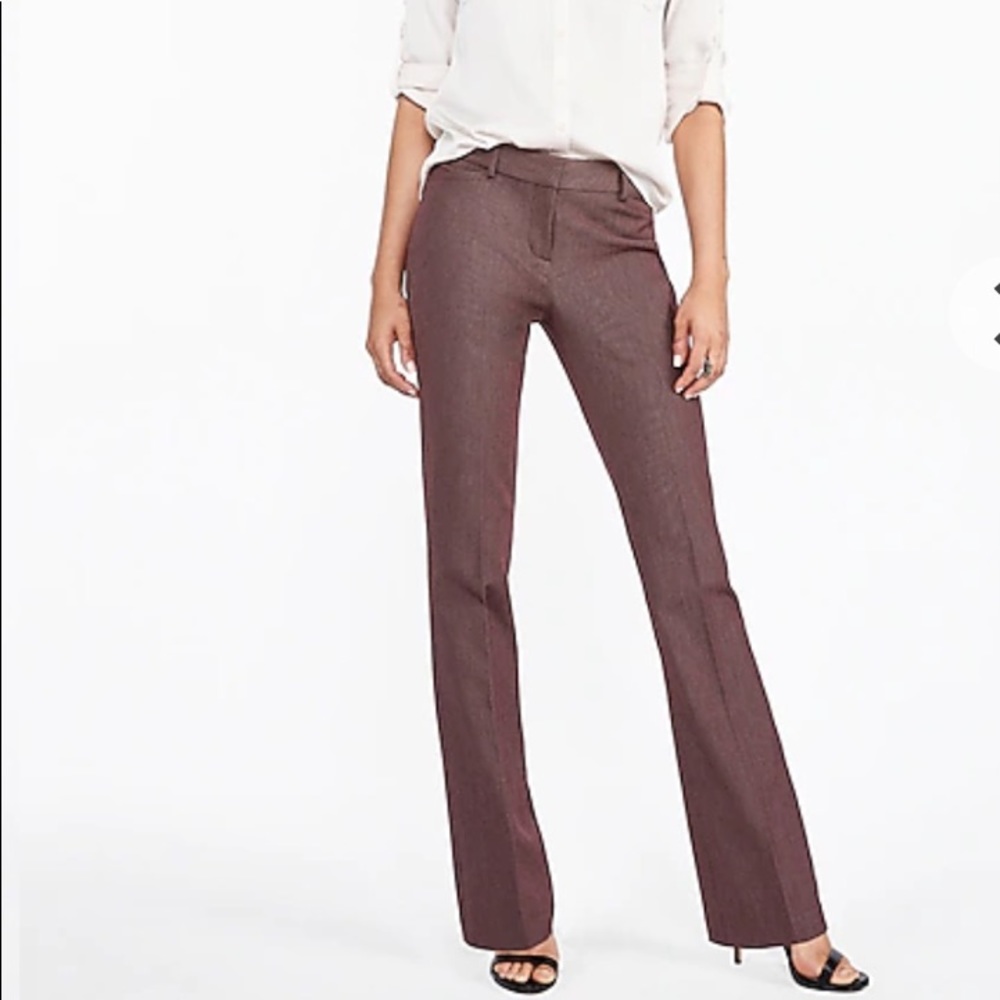 Express Mid Rise Barely Bootcut Columnist Pant 10